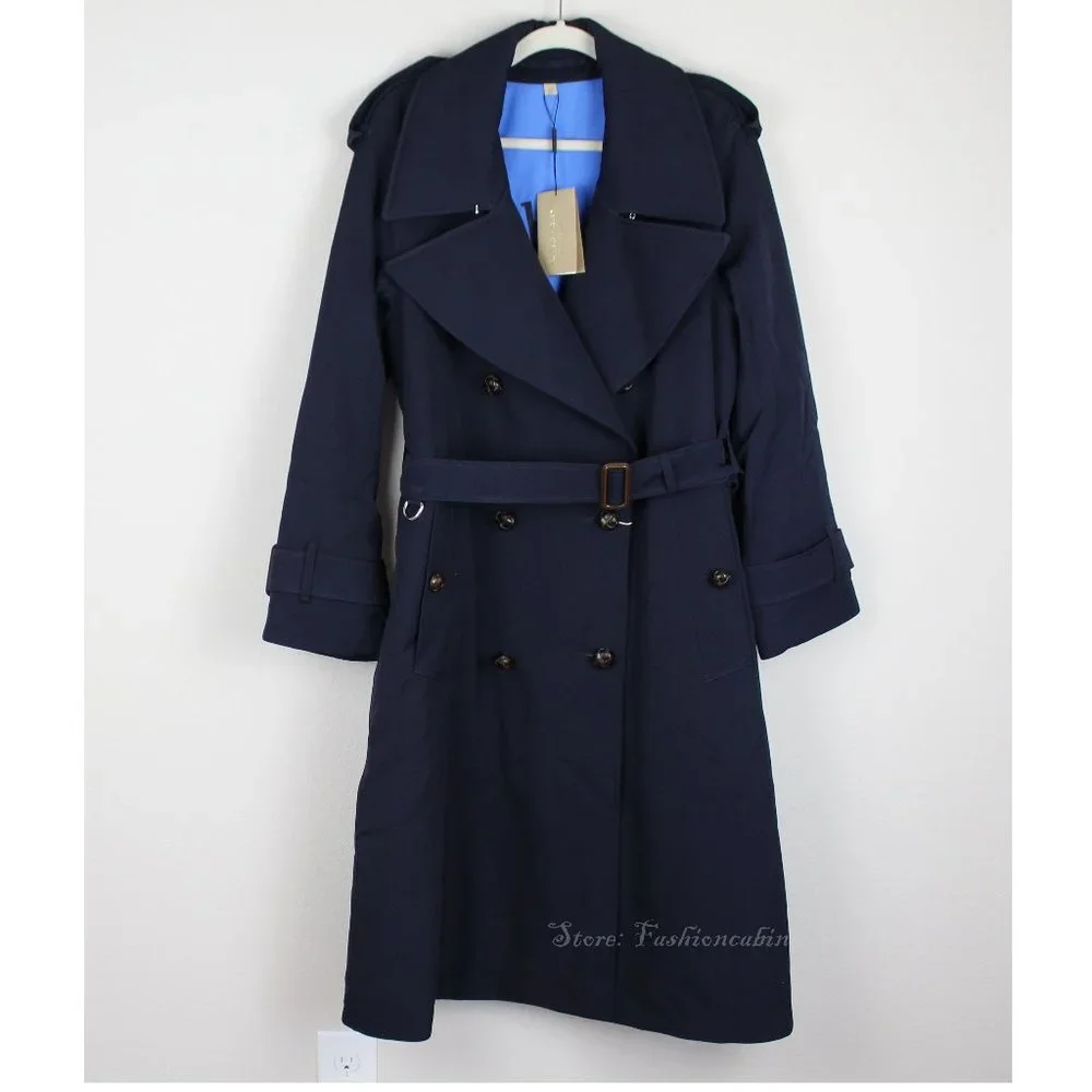 NWT Burberry Wool Belted Polyester-filling Trench Coat - Picture 4 of 16